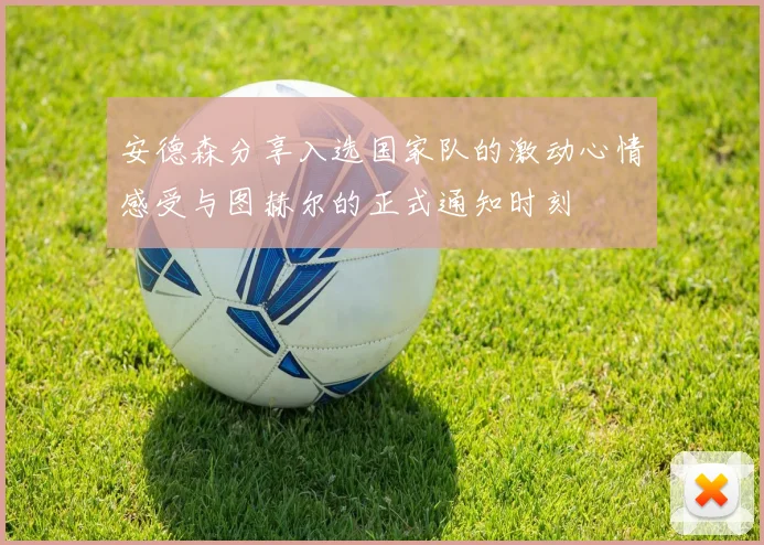 安德森分享入选国家队的激动心情感受与图赫尔的正式通知时刻